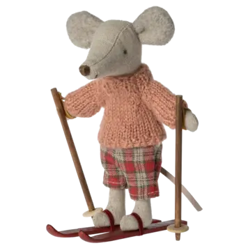 Maileg Winter mouse with ski set / Big sister