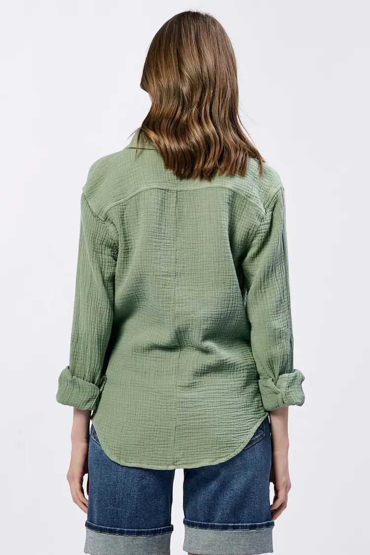 Dear John Denim Gaia Poplin / Iceberg Green - S