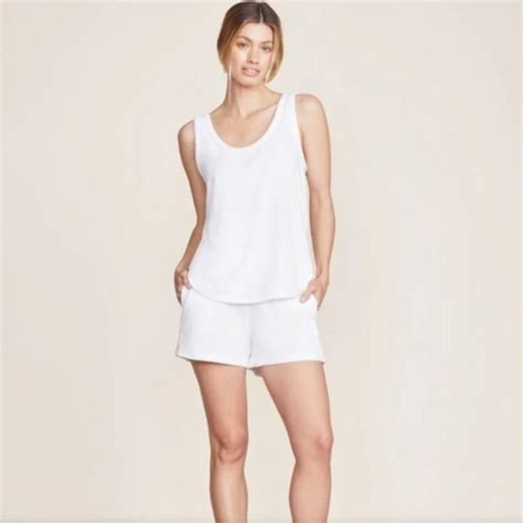 Barefoot Dreams CozyChic Ultra Lite® Scoop Neck Tank | Pearl - M