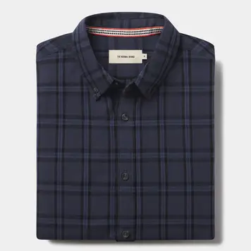 The Normal Brand Nikko Classic Button Up / Indigo Plaid - M