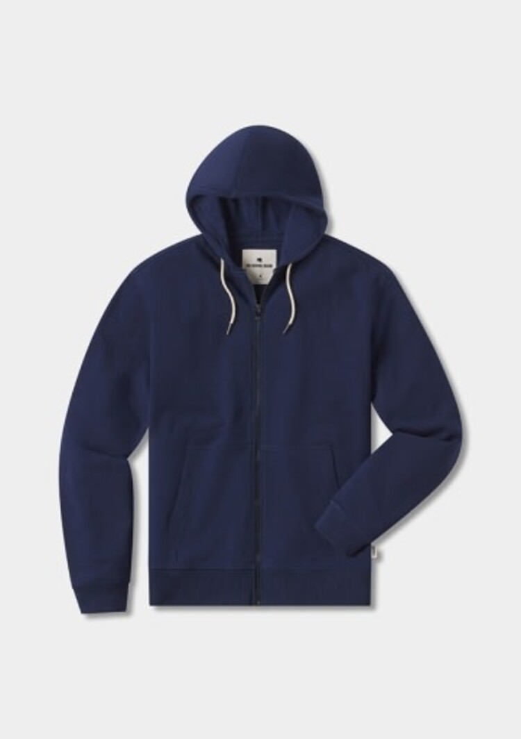 The Normal Brand Cole Terry Zip Front Hoodie
