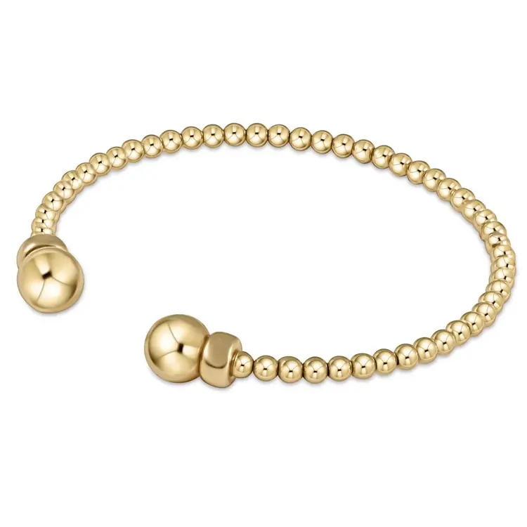 eNewton Enewton Classic Gold 3mm Bead Cuff - Gold