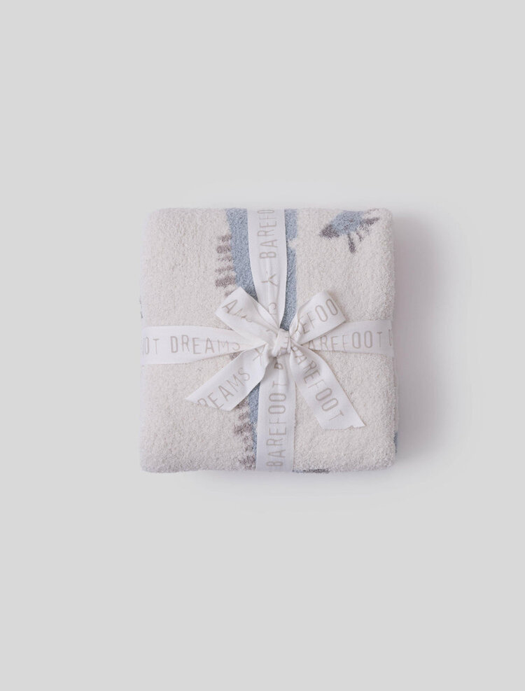 Barefoot Dreams CozyChic® Giraffe Stroller Blanket | Raindrop Multi