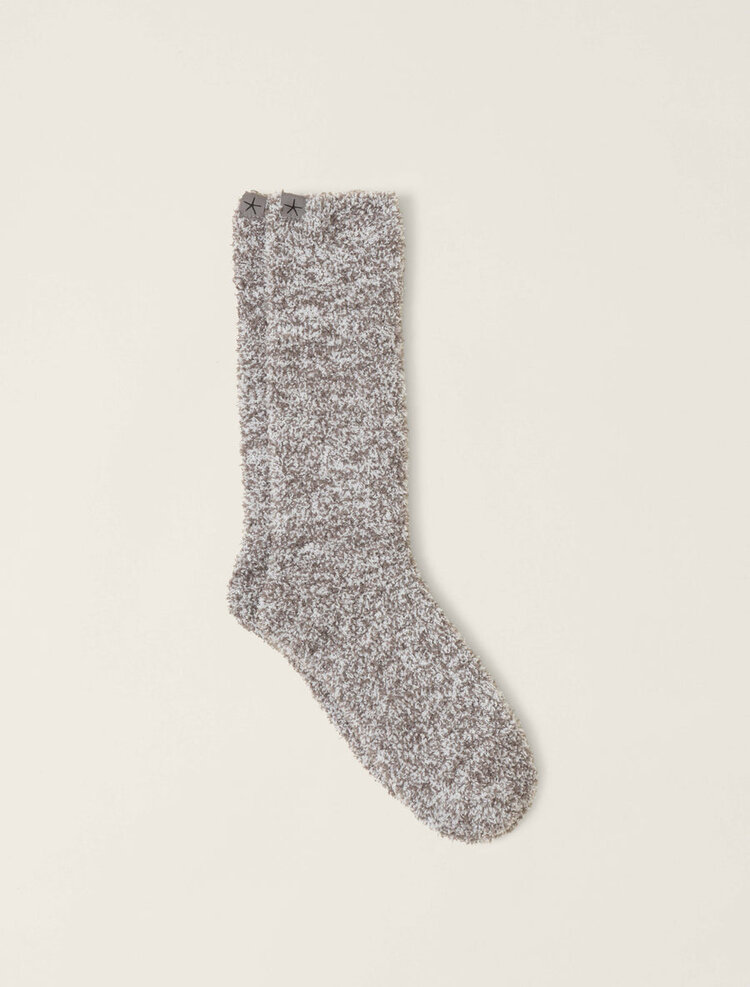 Barefoot Dreams CozyChic® Heathered Socks | Charcoal/White