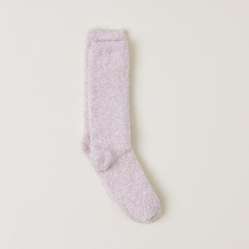 Barefoot Dreams CozyChic® Heathered Socks | Dusty Rose/White