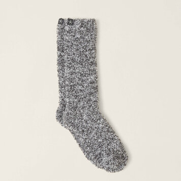 Barefoot Dreams CozyChic® Heathered Socks | Slate Blue/White