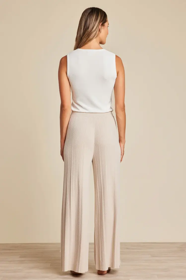 Barefoot Dreams CozyChic Ultra Lite® Palazzo Pant | Stone - M