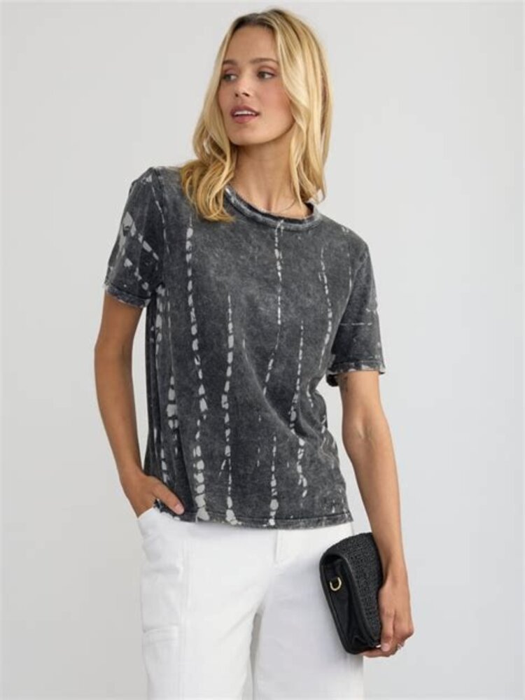 Margaret O'Leary Tie Dye Short Sleeve Tee / Soot