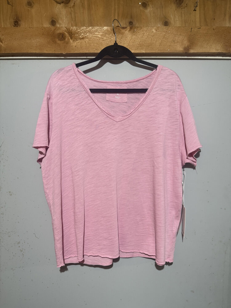 Dear John Denim Vanya V-Neck Tee / Orchid Smoke - XL