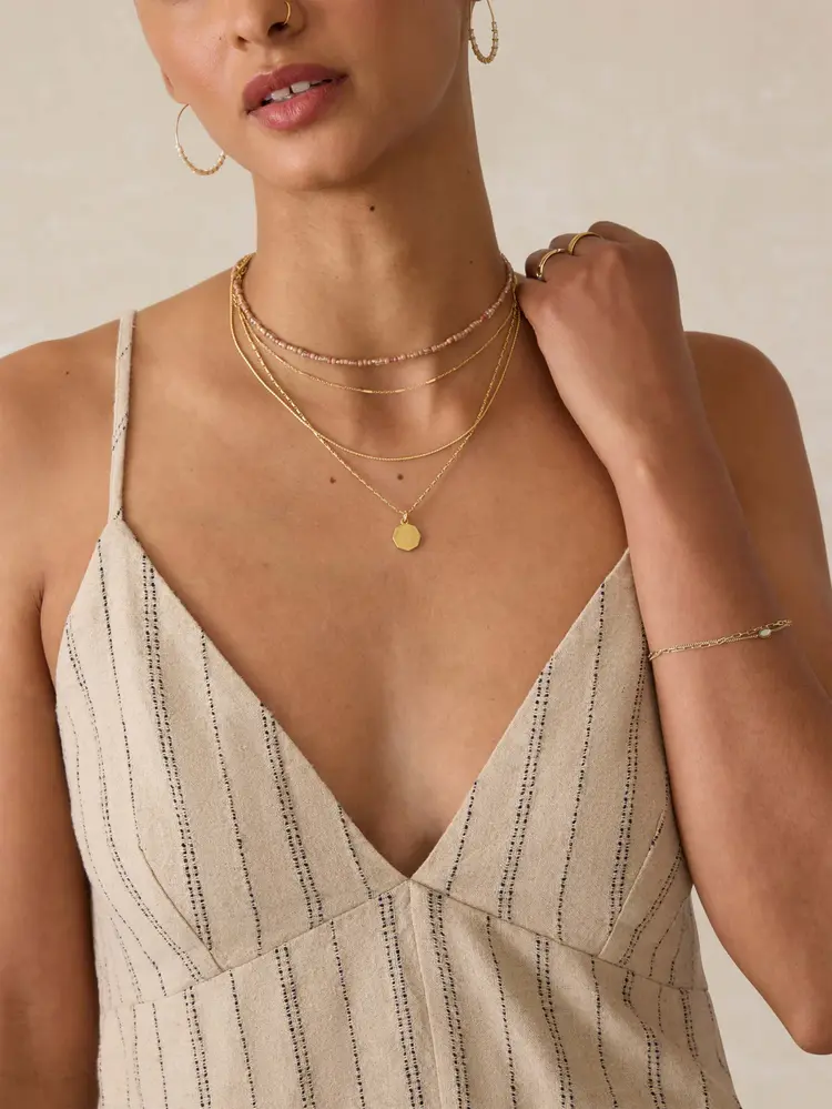 Faherty Brand Riviera Linen Tank - Driftwood Stripe