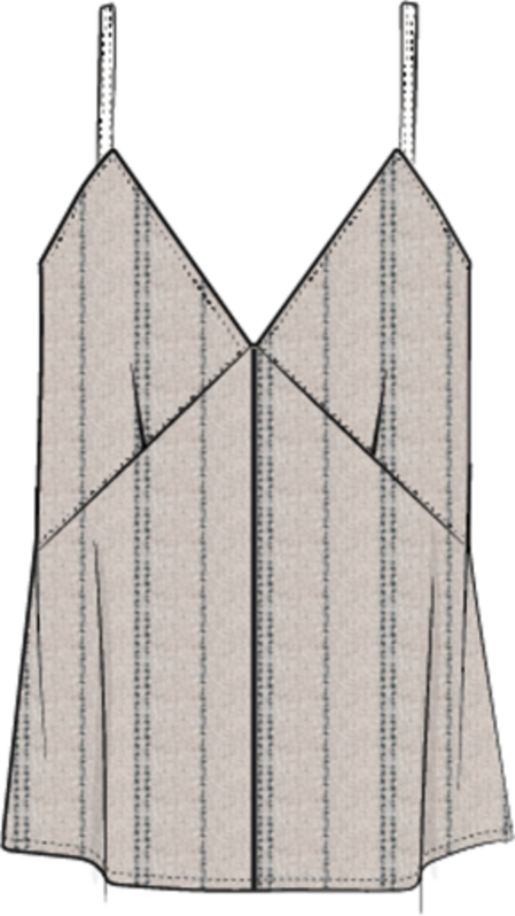 Faherty Brand Riviera Linen Tank - Driftwood Stripe