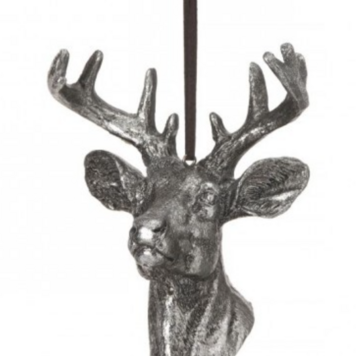 Regency 4" Resin Deer Bust Ornament