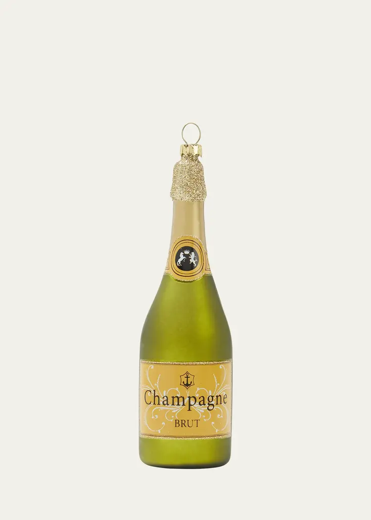 Cody Foster Champagne Bottle Ornament