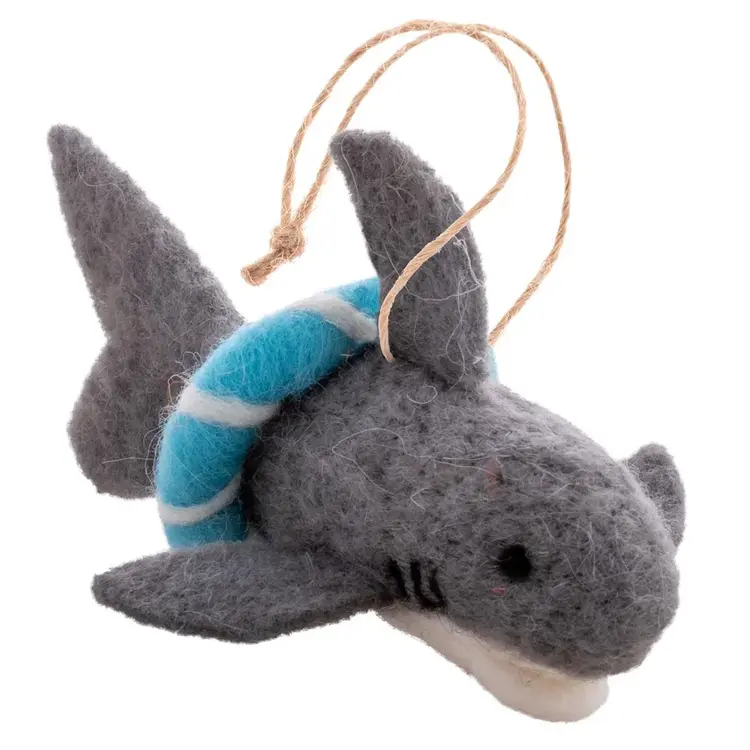 Karma Island Shark Felt Ornament
