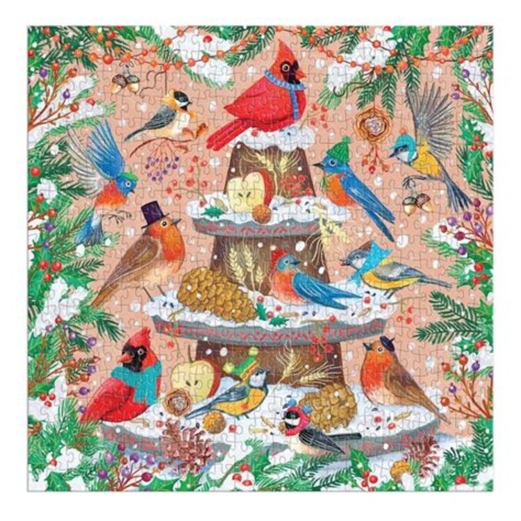 Chronicle Books Festive Feathers 500pc Foil Puzzle