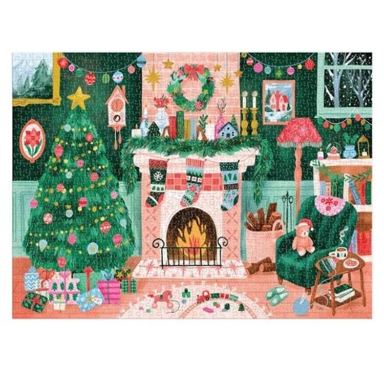 Chronicle Books Cozy By the Fireplace / 1000pc Puzzle