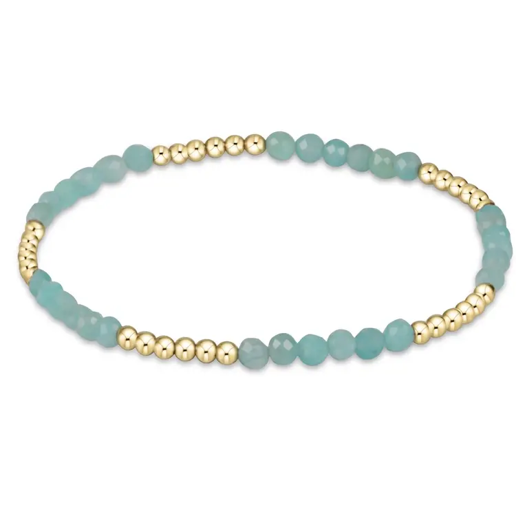 eNewton Blissful Pattern 2.5mm Bead Bracelet - Amazonite
