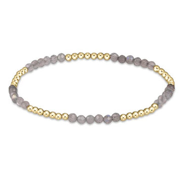 eNewton Blissful Pattern 2.5mm Bead Bracelet - Labradorite