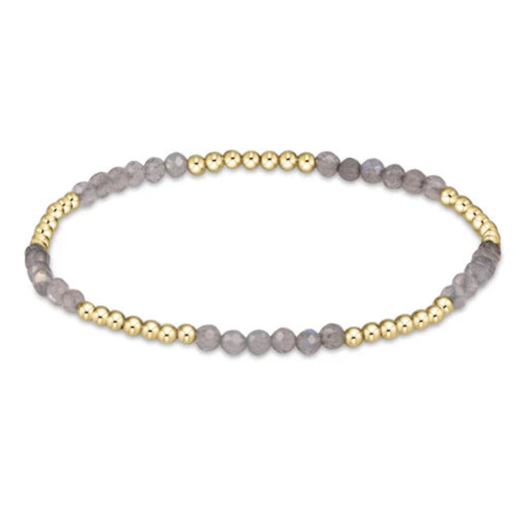 eNewton Blissful Pattern 2.5mm Bead Bracelet - Labradorite