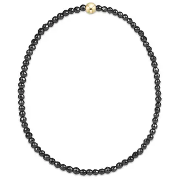 eNewton Faceted Hematite 2mm Bead Bracelet