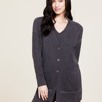 Barefoot Dreams Contrast Stitch Cardigan