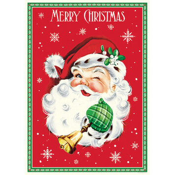 Cavallini & Co. Christmas Santa Poster