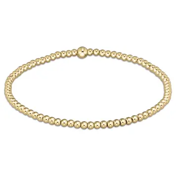 eNewton Classic Gold 2.5mm Bead Bracelet