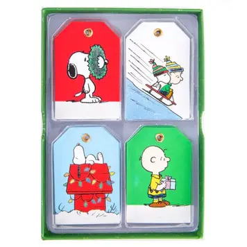 Graphique Peanuts Boxed Gift Tags