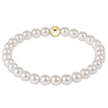 eNewton Classic Pearl 6mm Bead Bracelet