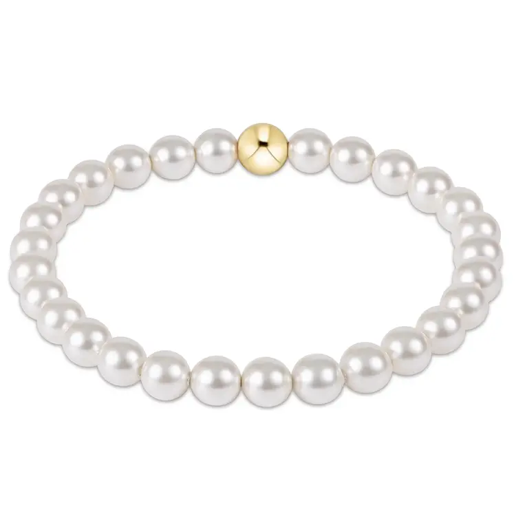 eNewton Classic Pearl 6mm Bead Bracelet