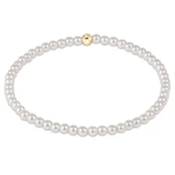 eNewton Classic Pearl 3mm Bead Bracelet