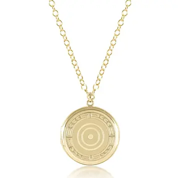 eNewton 16" necklace gold - cherish large gold locket