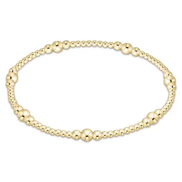eNewton Purpose Gold 4mm Bead Bracelet
