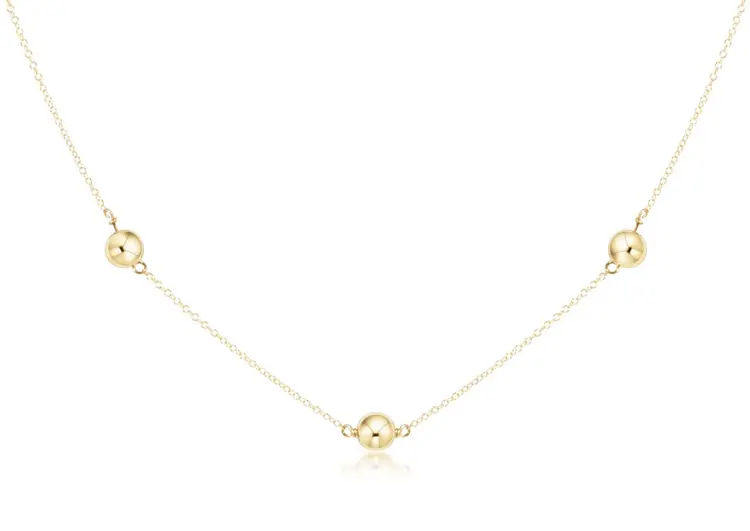 eNewton 15" choker simplicity chain gold - classic 6mm gold