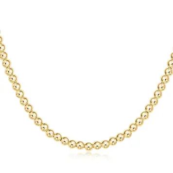 eNewton 15" choker classic gold 4mm bead