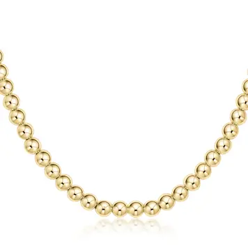 eNewton 15" choker classic gold 5mm bead