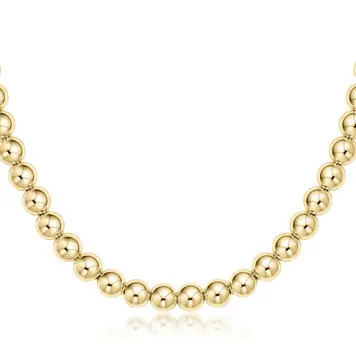eNewton 15" choker classic gold 6mm bead