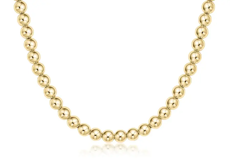 eNewton 15" choker classic gold 6mm bead