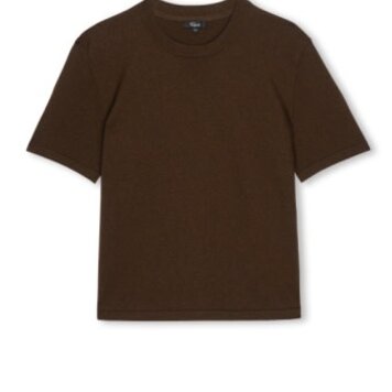RAILS COTTON CASHMERE SHORT SLEEVE TEE - Espresso