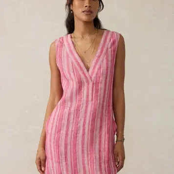 Faherty Brand azure linen dress