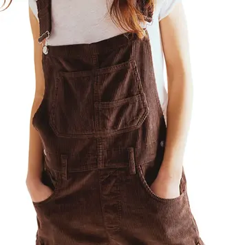 Free People Ziggy Cord Shortall Barnwood