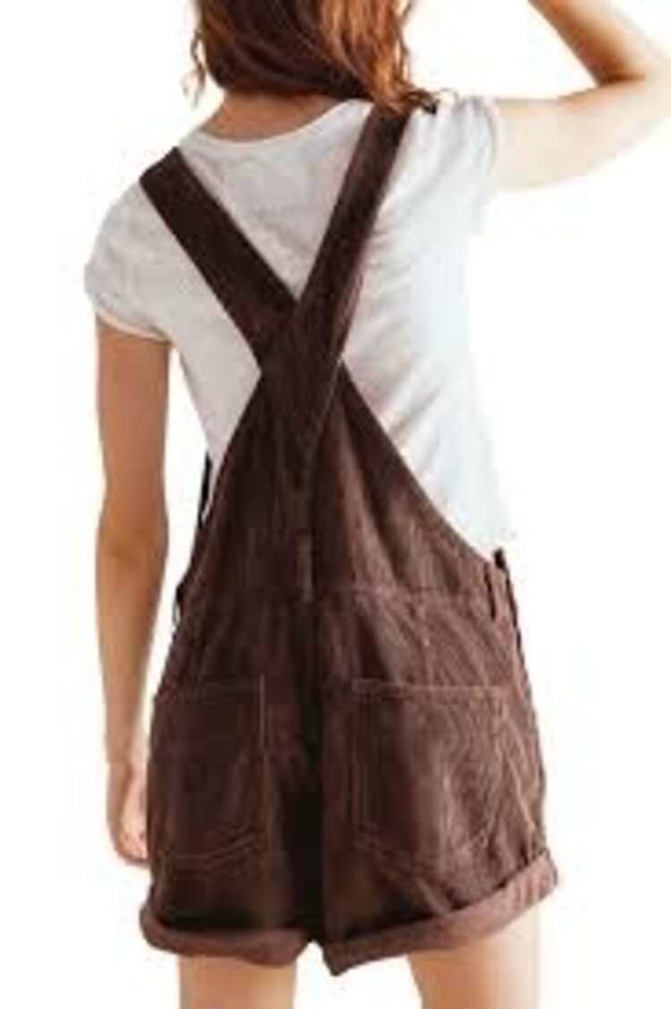 Free People Ziggy Cord Shortall Barnwood