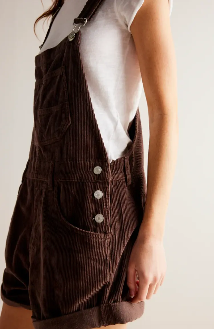 Free People Ziggy Cord Shortall Barnwood
