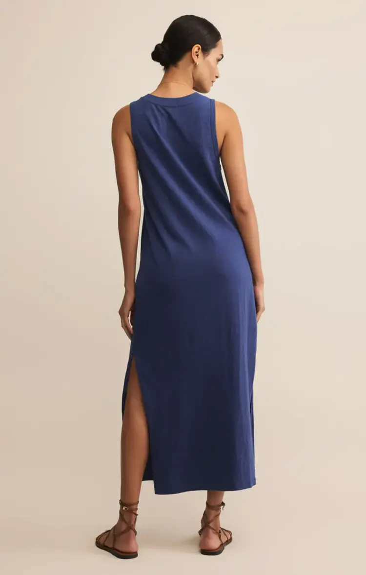 Z Supply Palisades Midi Dress Yacht Blue
