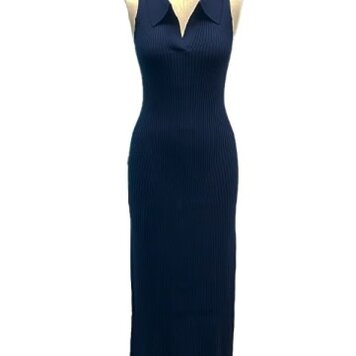 The Normal Brand MARIN COLLARED MAXI DRESS - M