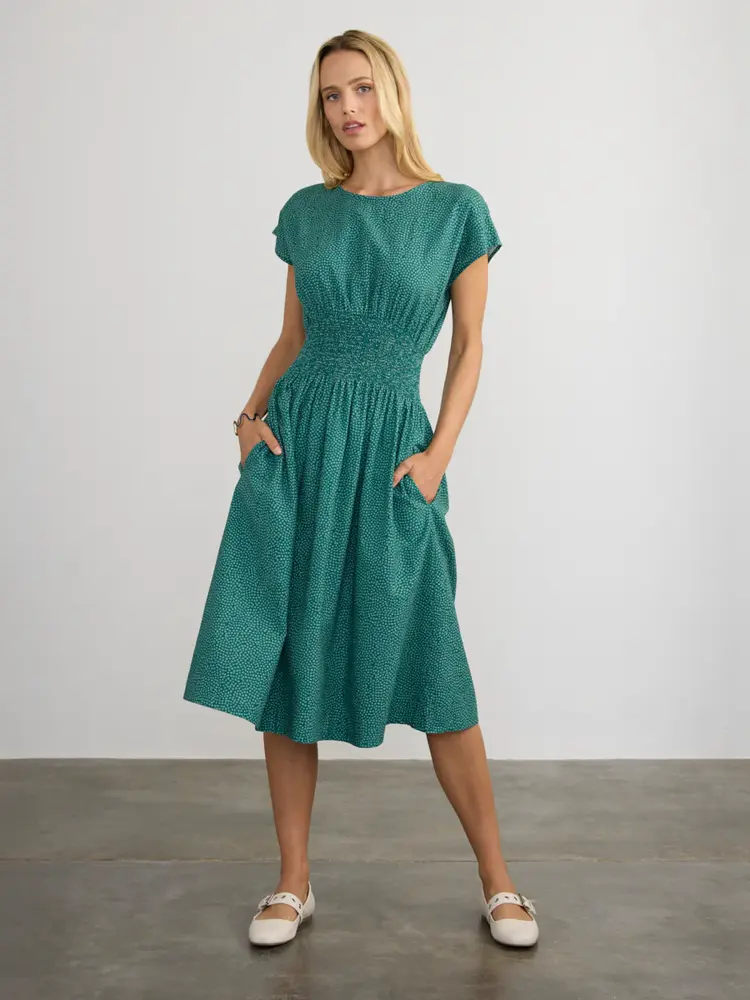 Margaret O'Leary Valencia Smocked Waist Dress