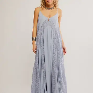 Free People Trail of Fresh Flowers Maxi / Dried Hydrangea