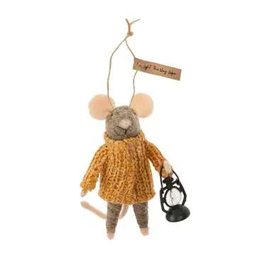 Indaba Light the Way Luke Mouse Ornament