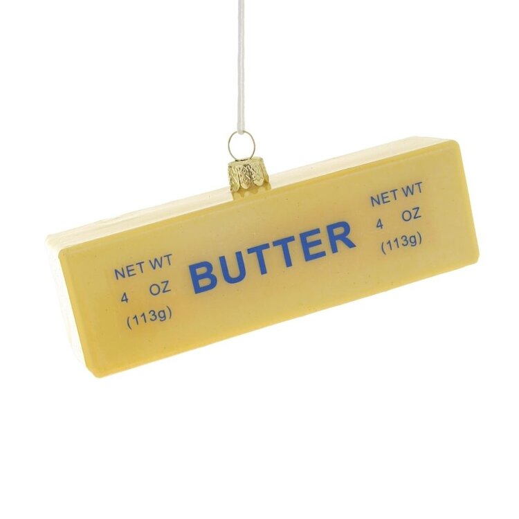 Cody Foster Stick of Butter Glass Ornament
