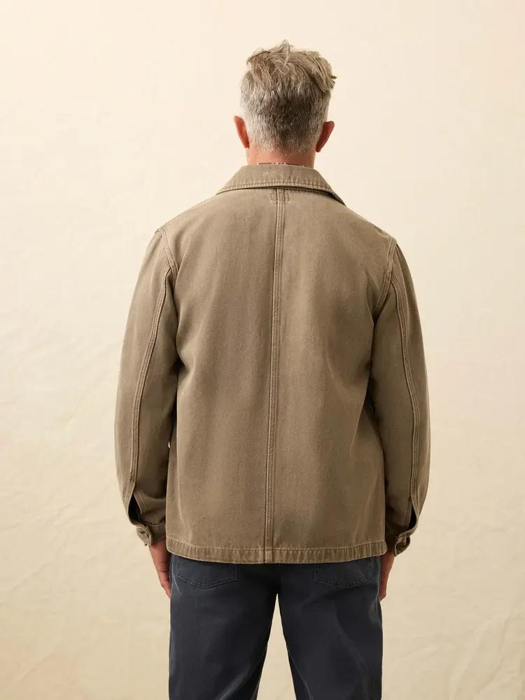 Faherty Brand high ridge twill studio jacket unisex